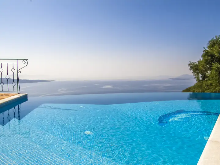 Pool deck with a view
